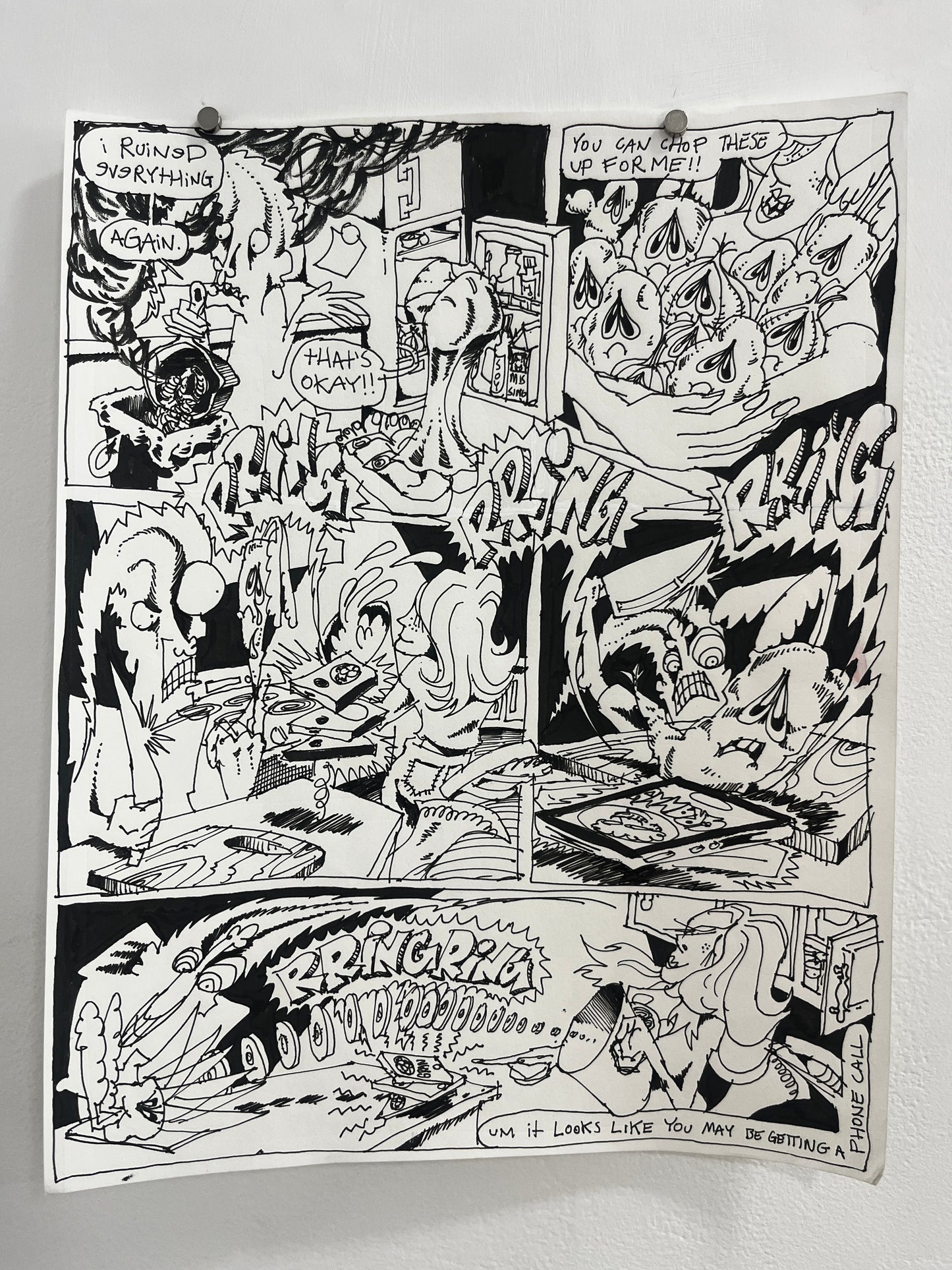 Nick Bunch Original Pages from "The Resurrection of Low Down Coyote"