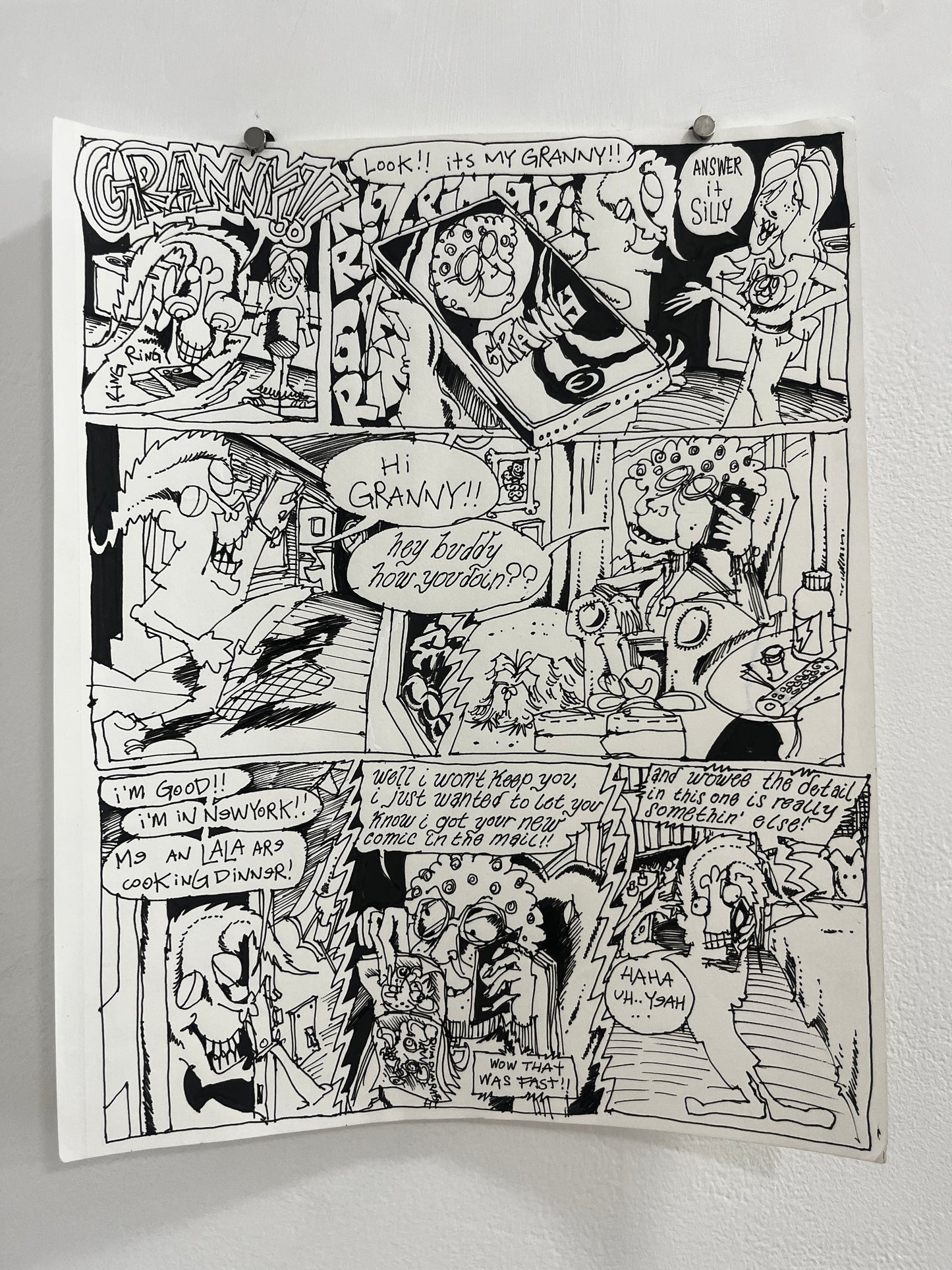 Nick Bunch Original Pages from "The Resurrection of Low Down Coyote"