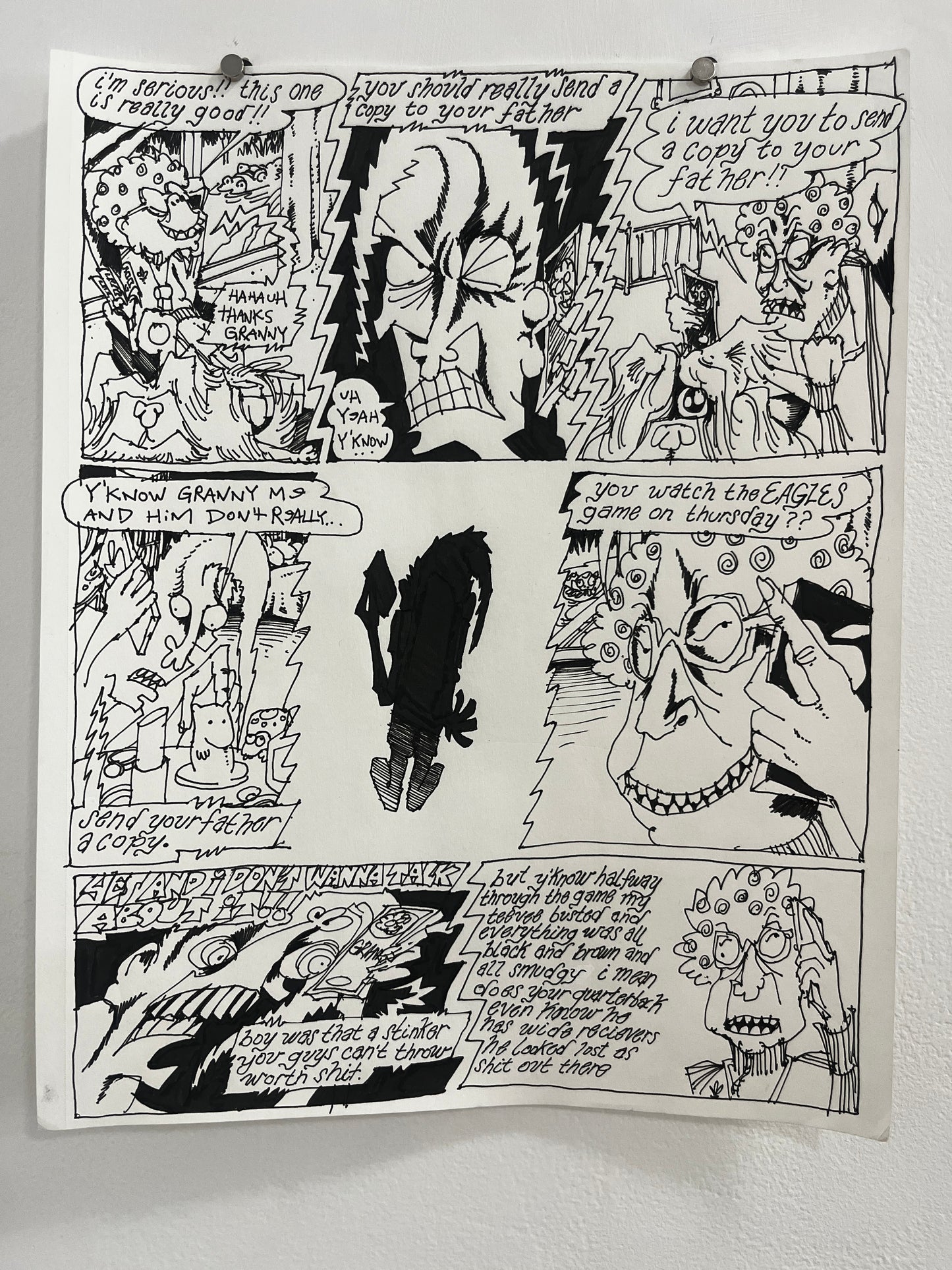 Nick Bunch Original Pages from "The Resurrection of Low Down Coyote"