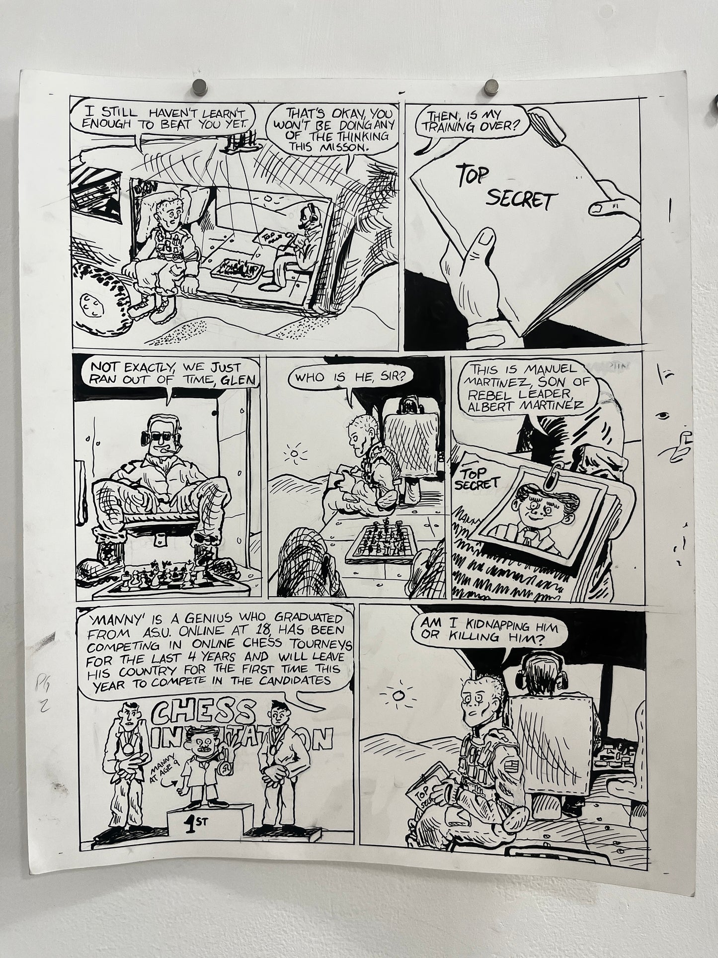 Andrew Alexander Original Pages from Caught Lookin' #1
