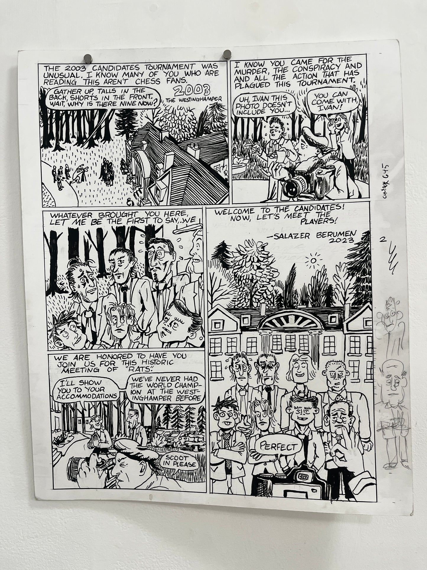 Andrew Alexander Original Pages from Caught Lookin' #1