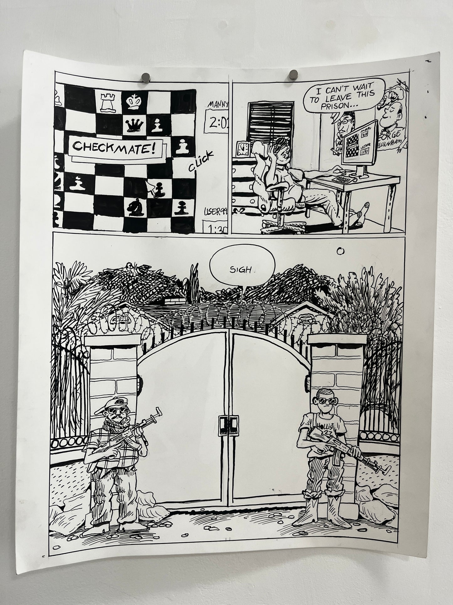 Andrew Alexander Original Pages from Caught Lookin' #1