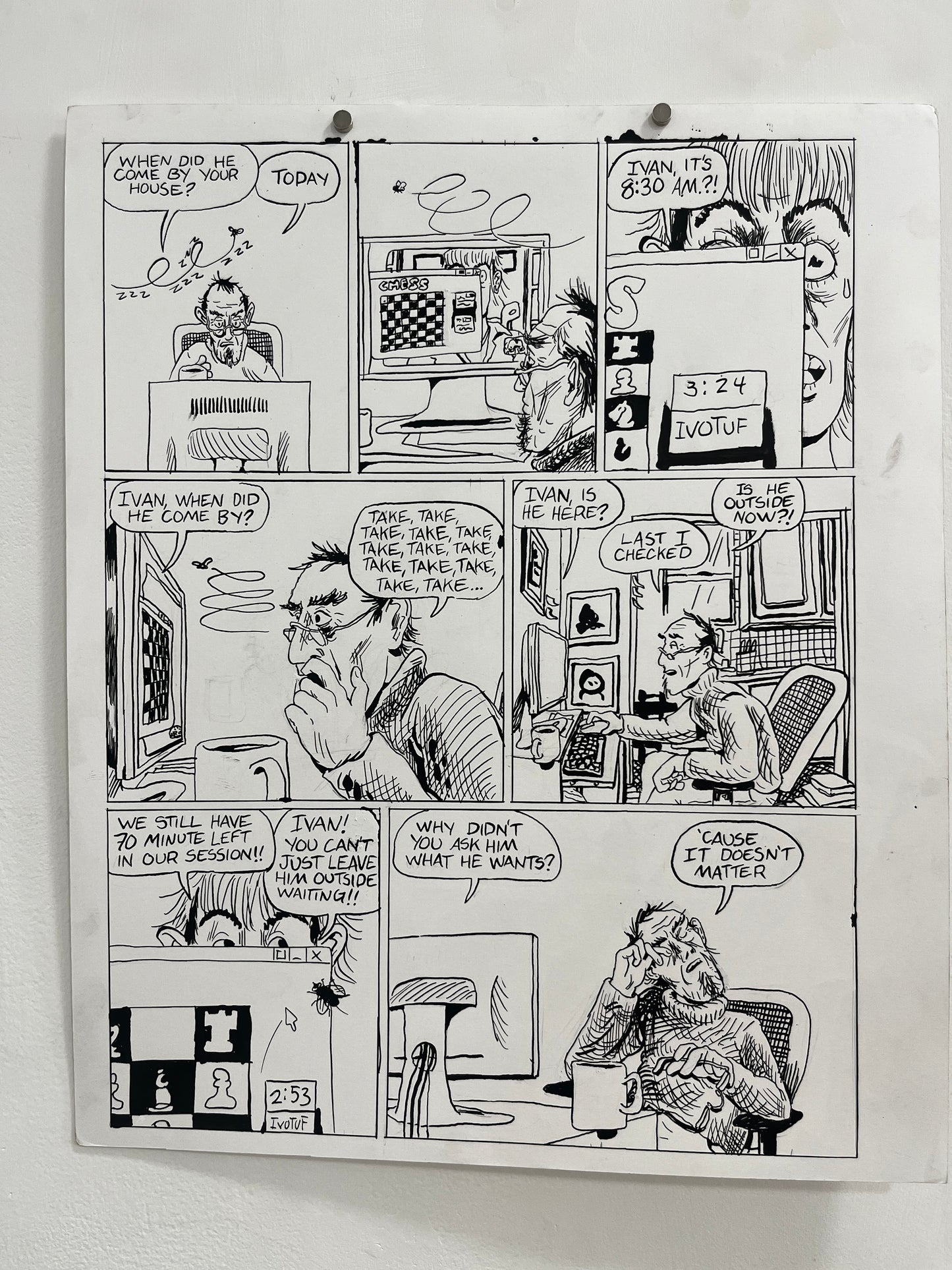 Andrew Alexander Original Pages from Caught Lookin' #1