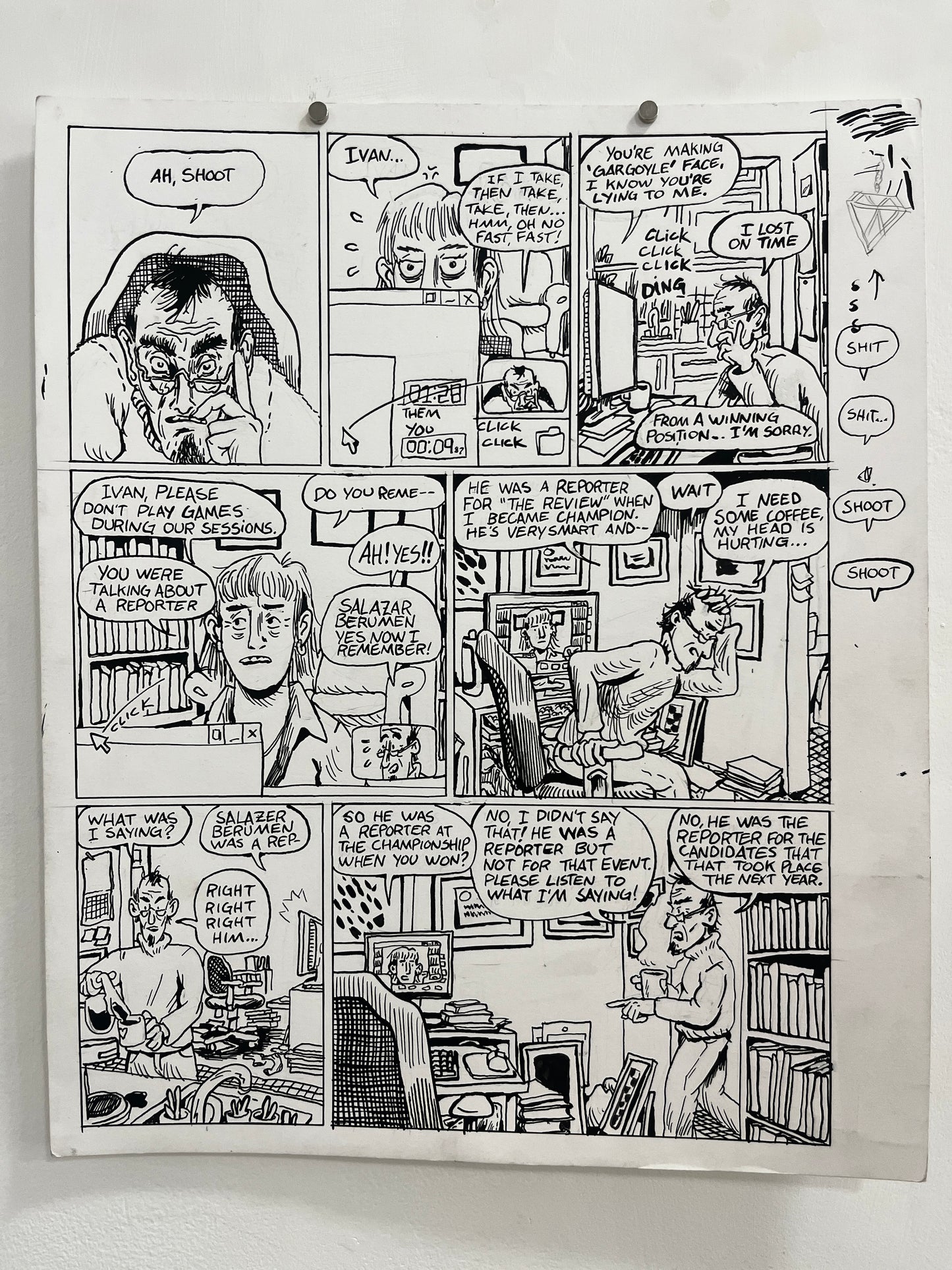 Andrew Alexander Original Pages from Caught Lookin' #1