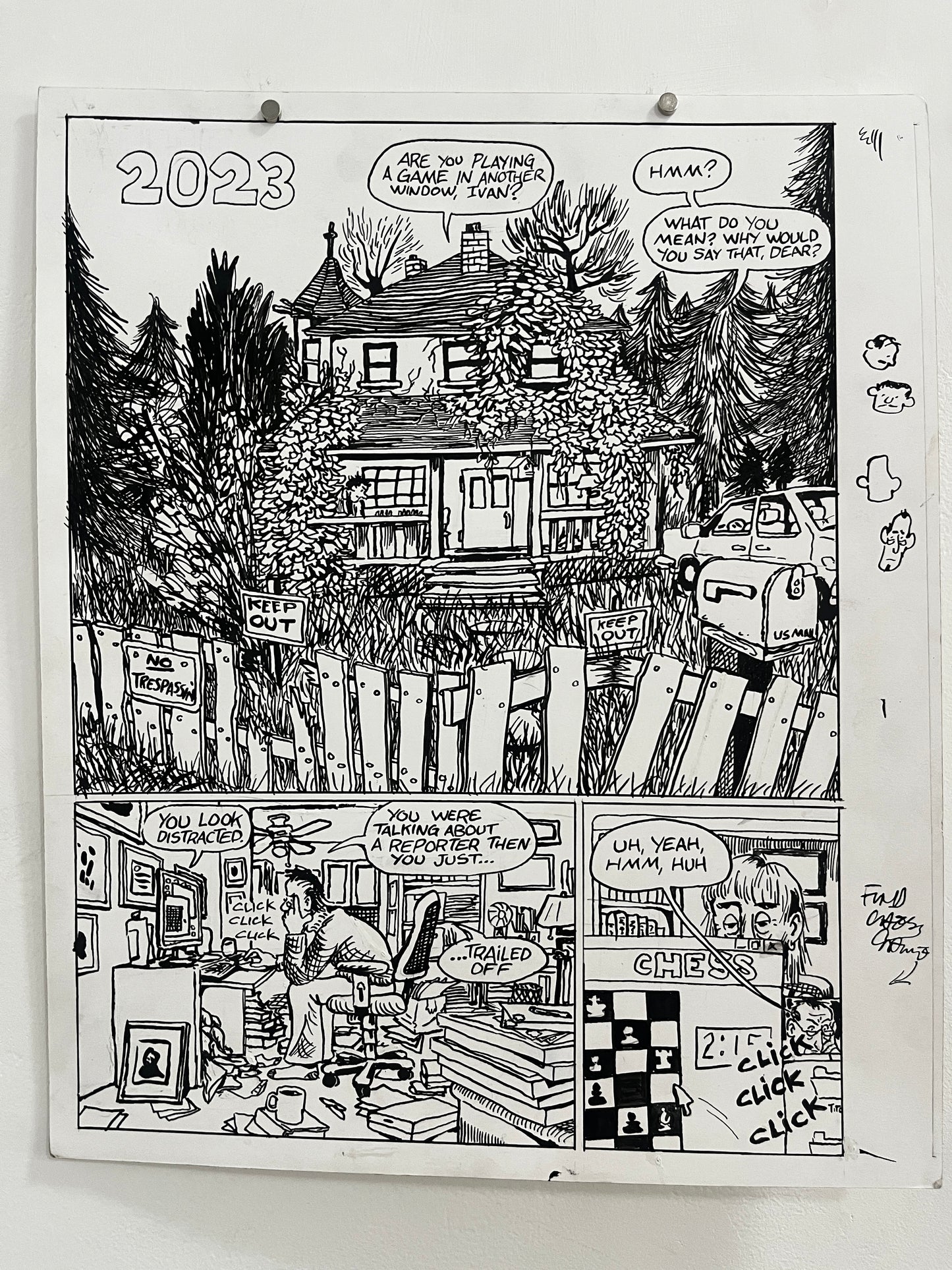 Andrew Alexander Original Pages from Caught Lookin' #1
