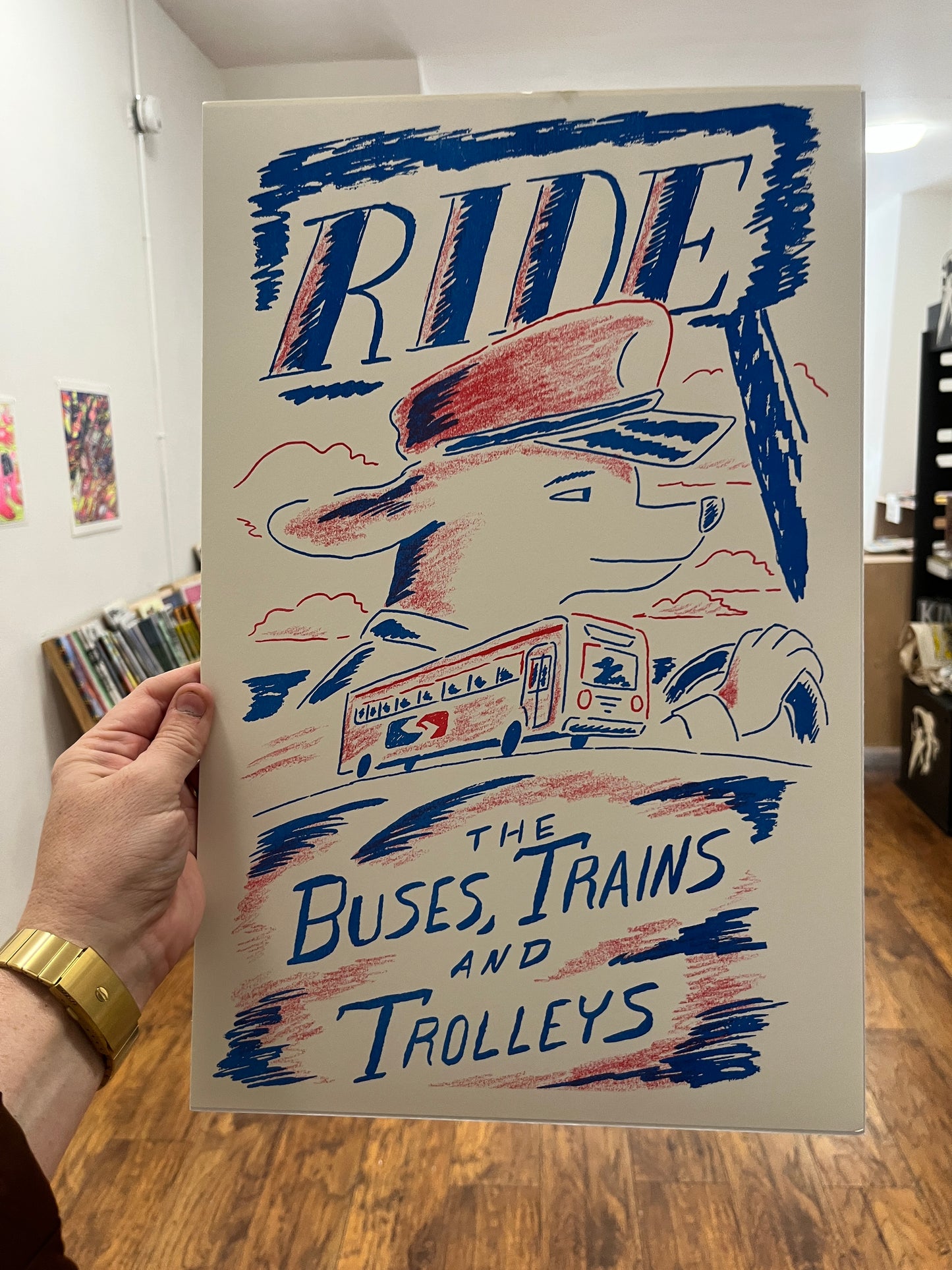 "RIDE" DOG POSTER