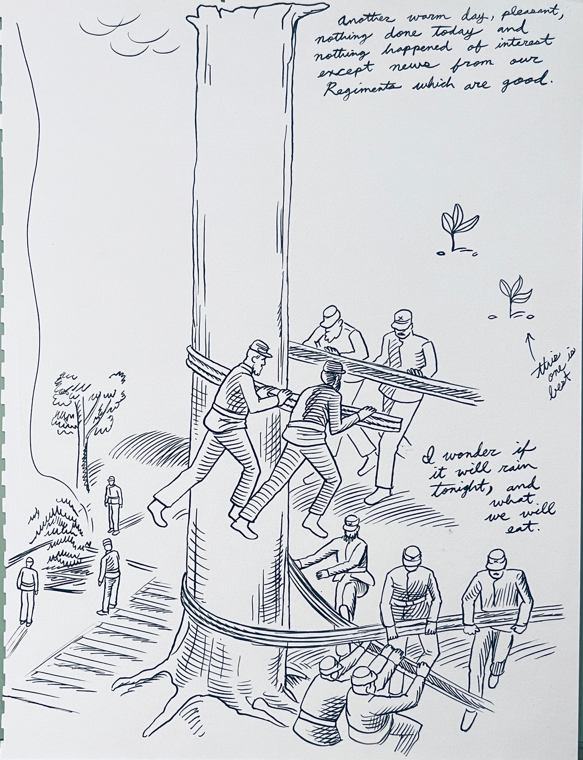 DASH SHAW ORIGINAL PAGES FROM LIKE SWIMMERS et. al