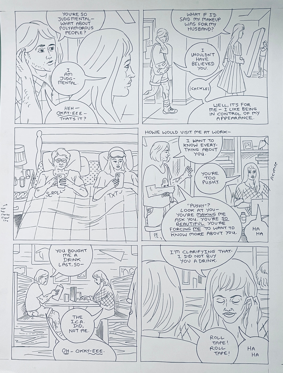 DASH SHAW ORIGINAL PAGES FROM LIKE SWIMMERS et. al