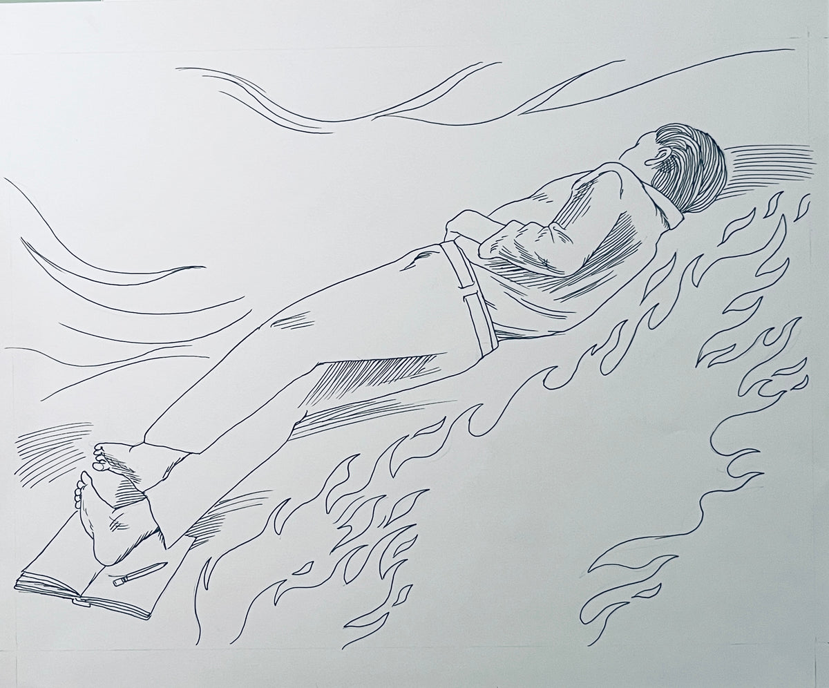 DASH SHAW ORIGINAL PAGES FROM LIKE SWIMMERS et. al