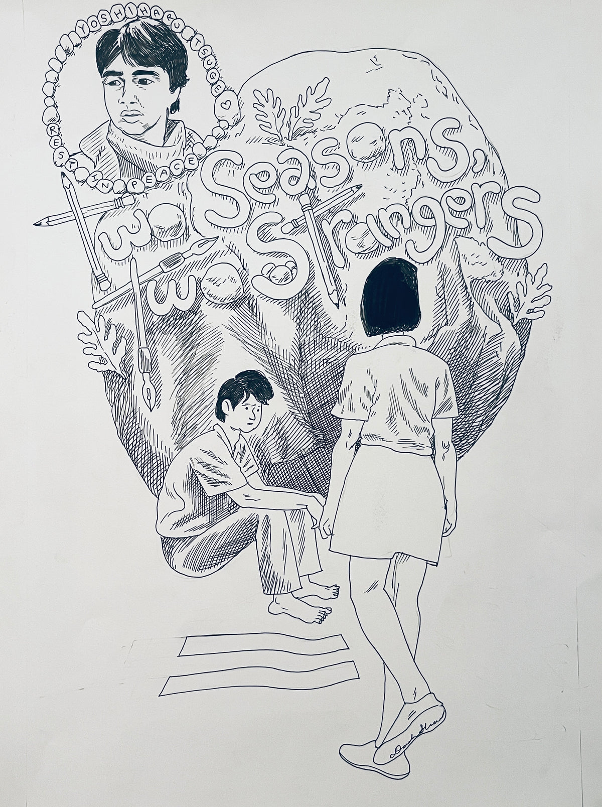 DASH SHAW ORIGINAL PAGES FROM LIKE SWIMMERS et. al