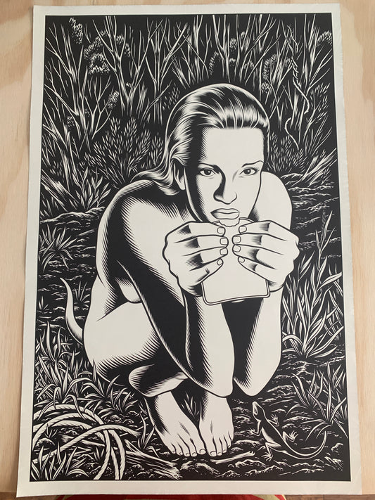 Charles Burns. Adam Baumgold Gallery Double Sided Poster!
