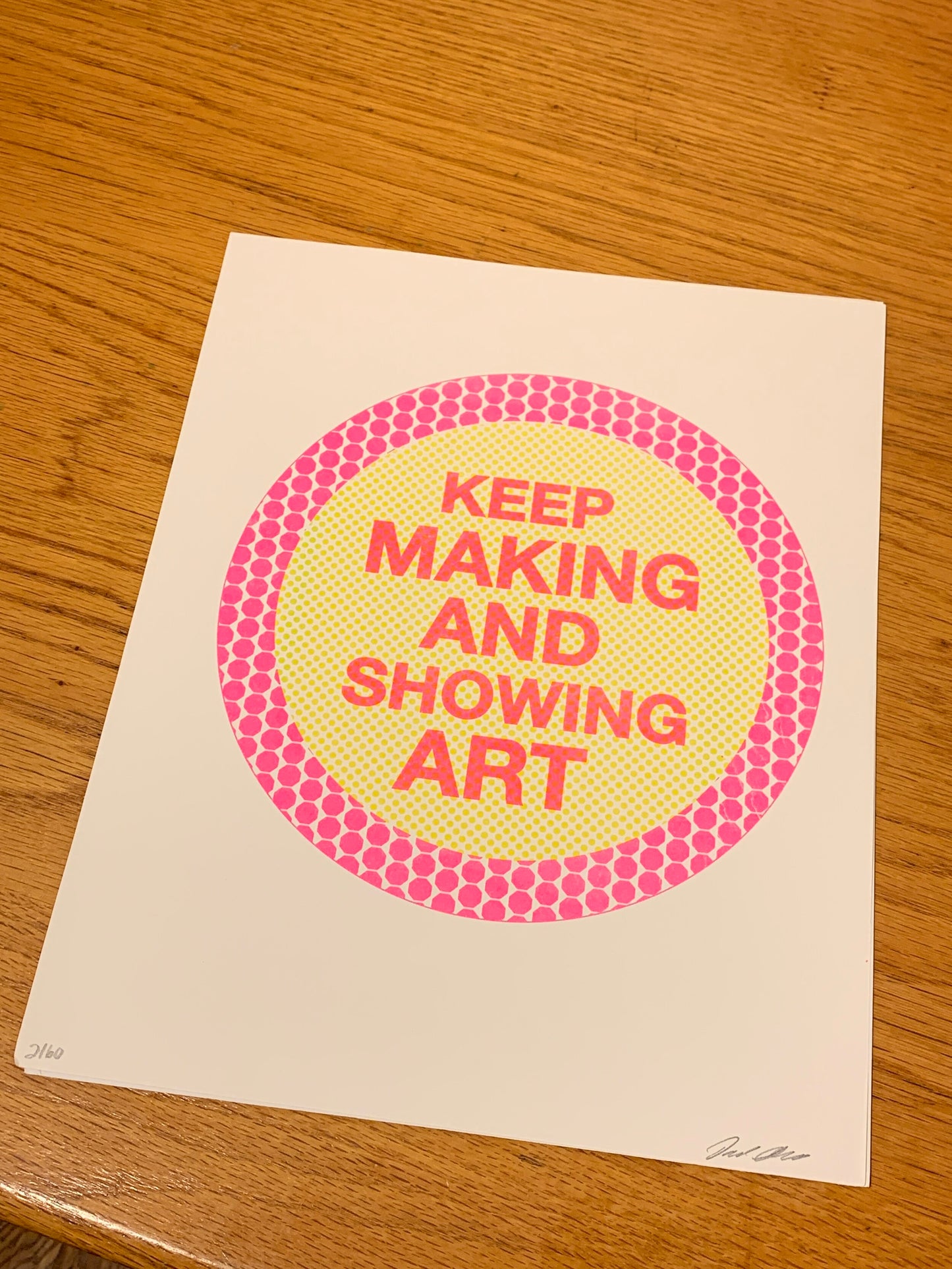 Keep Making Art and Showing Up by Paul Shortt