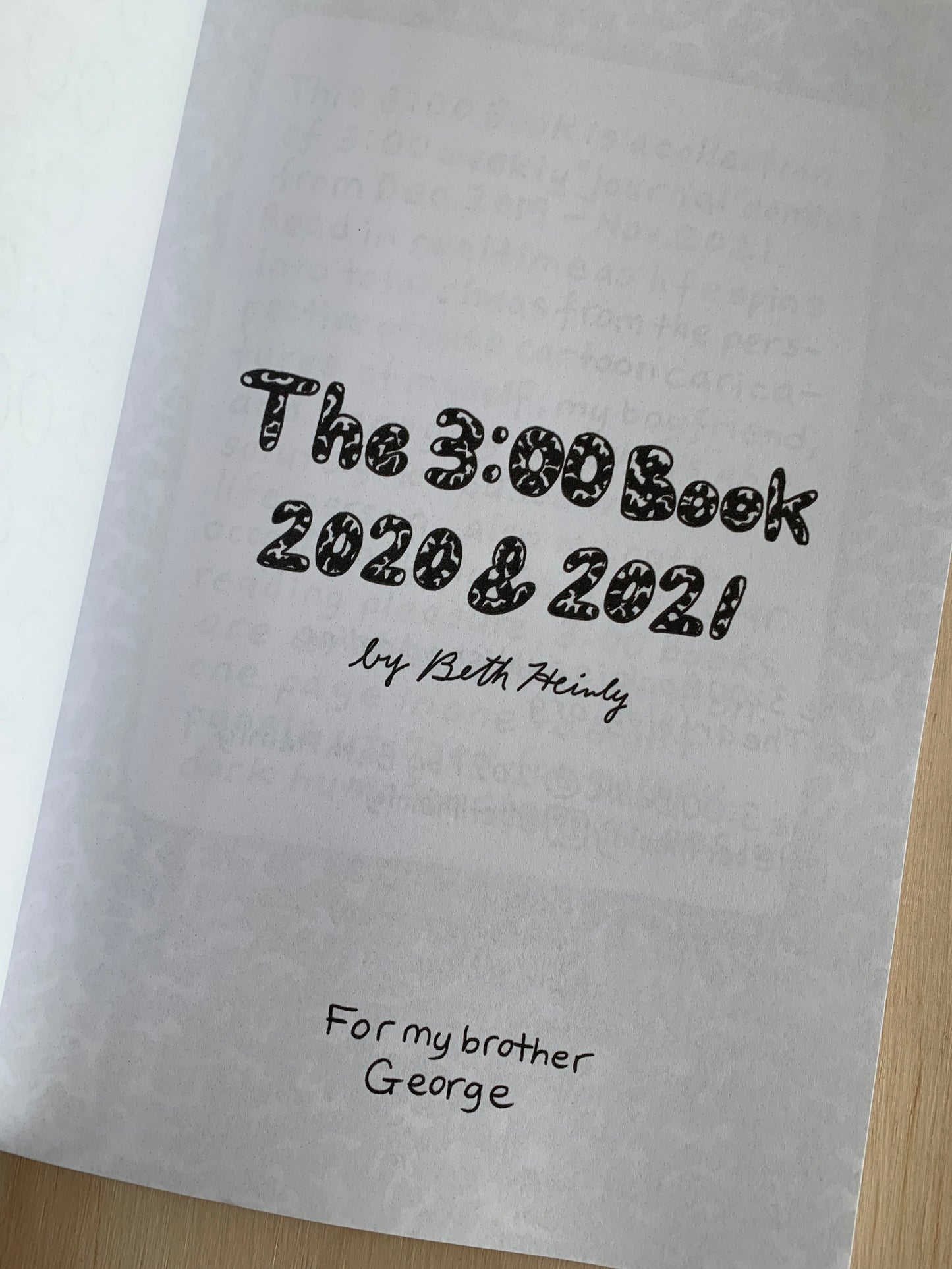 The 3: 00 Book 2020-2021 Anthology